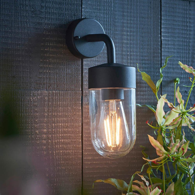 Endon North Black Outdoor Wall Light