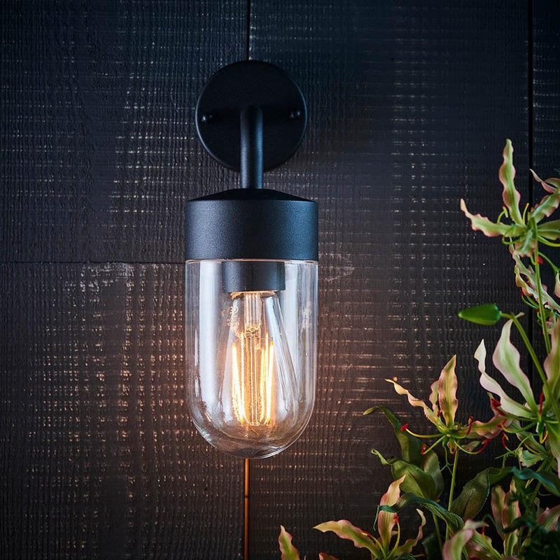 Endon North Black Outdoor Wall Light