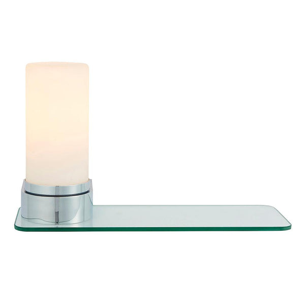 Endon Tal 1 Light Glass Wall Shelf Light