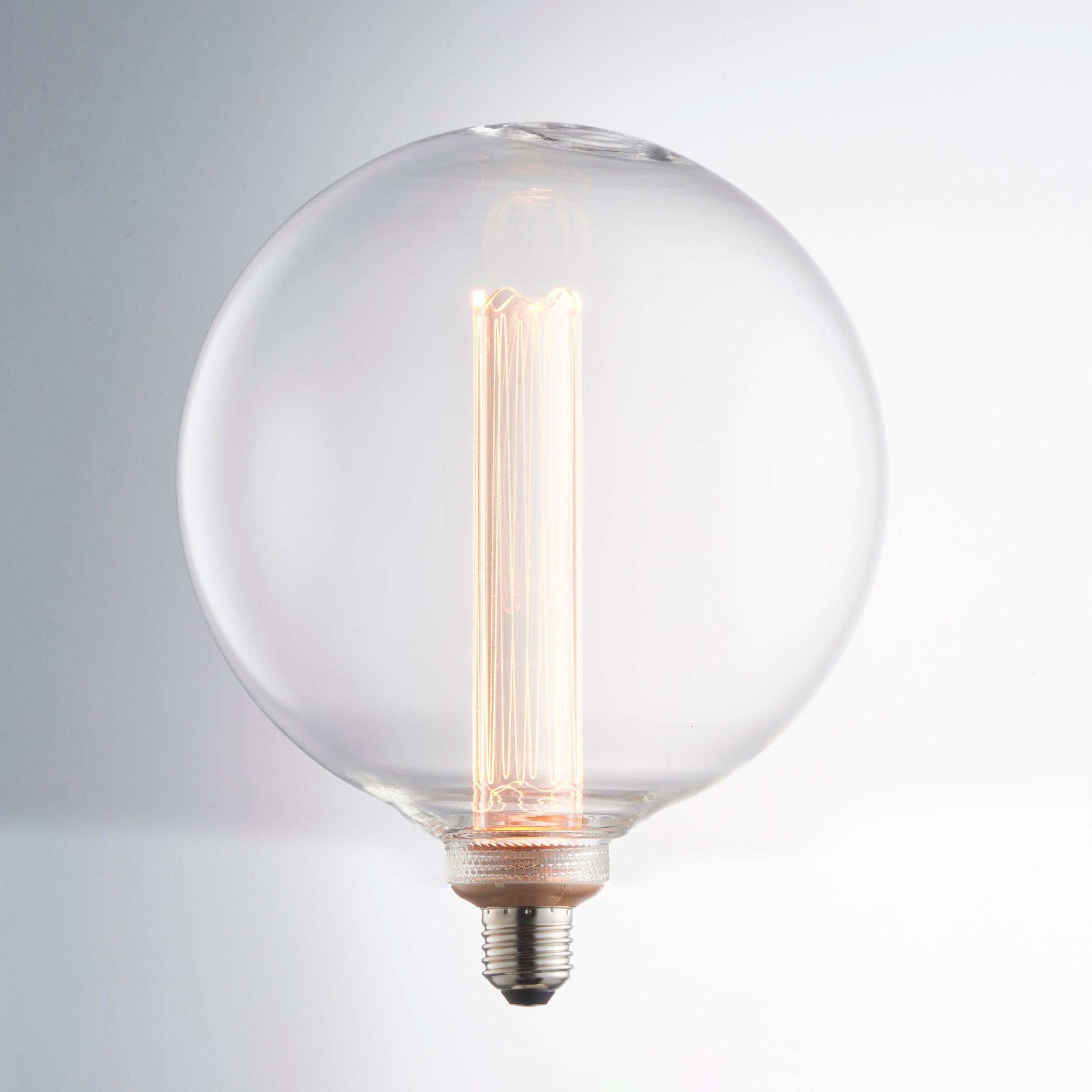 e27 globe internal cylinder clear led 2 8w light bulb 200mm Living room lighting image