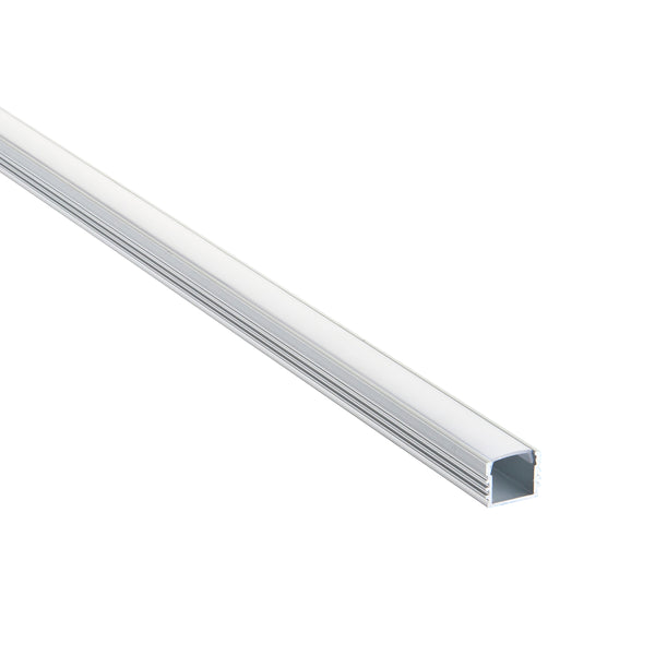 Rigel Surface 2m Aluminium Profile/Extrusion Silver for LED Tape Light