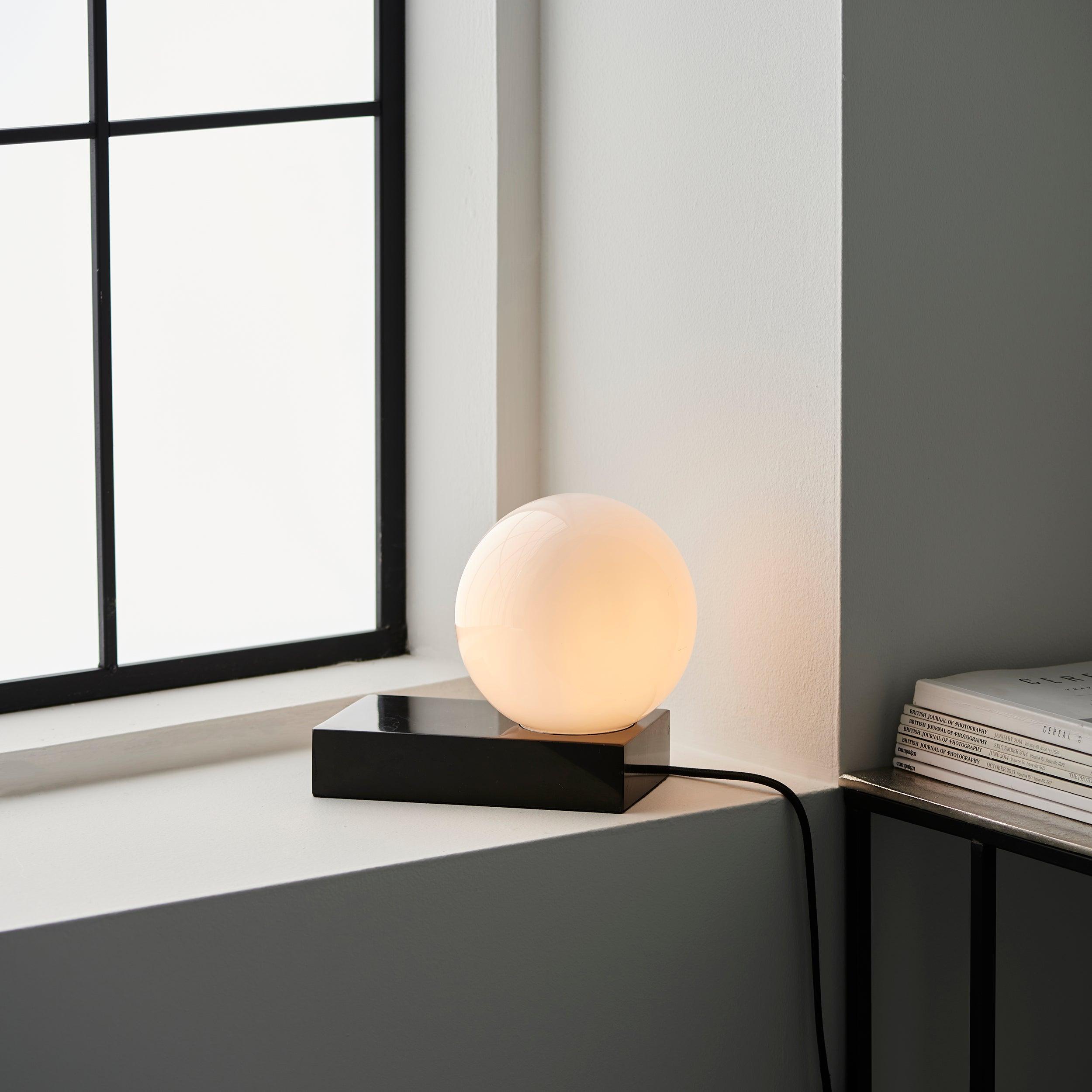 Frintle Art Deco Marble Table Lamp With Opal Glass Shade-Living Lights-Living-Room-Tiffany Lighting Direct-[image-position]