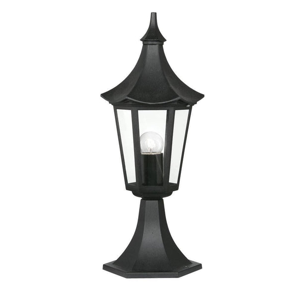 Oaks Witton Black Finish Outdoor Pedestal Light 811 PED BK by Oaks Lighting