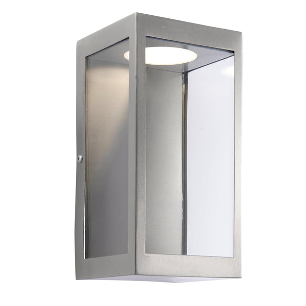 Endon Dean Brushed Stainless Steel Outdoor Wall Light