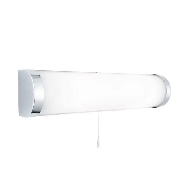 Poplar 2 Light Chrome Bathroom Wall Light - Pull Switch