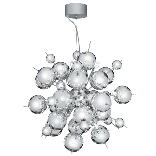 Searchlight Molecule 12 Light Chrome Balls Ceiling Pendant