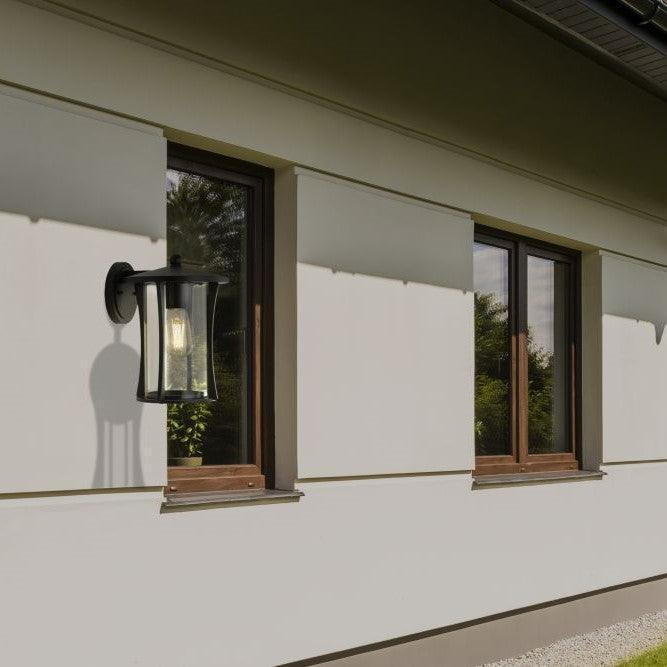   pagoda 1 light outdoor black wall porch light by searchlighting lighting, living room image