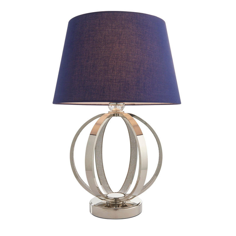 Endon Evie 14 Inch Navy Cotton Lamp Shade