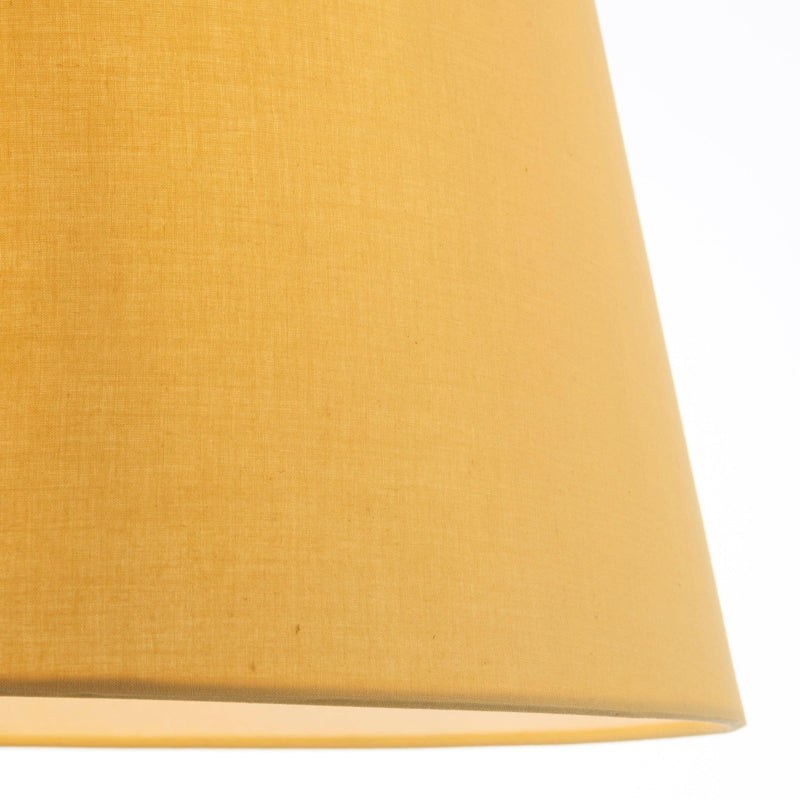 Endon Evie 14 Inch Yellow Cotton Lamp Shade