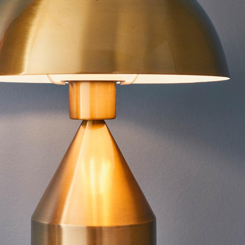 Endon Nova 1 Light Antique Brass Finish Table Lamp 6