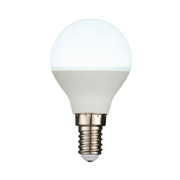 E14 Daylight White LED Golf Ball Light Bulb 5W