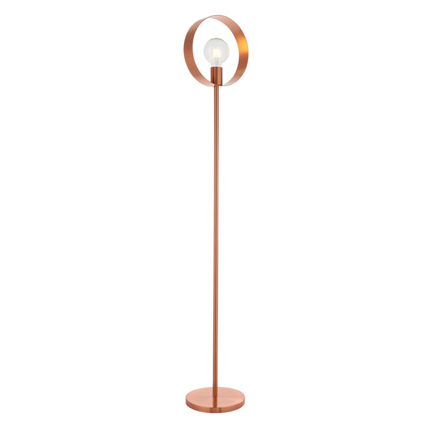 Endon Hoop 1 Light Copper Floor Lamp by Endon Lighting 1