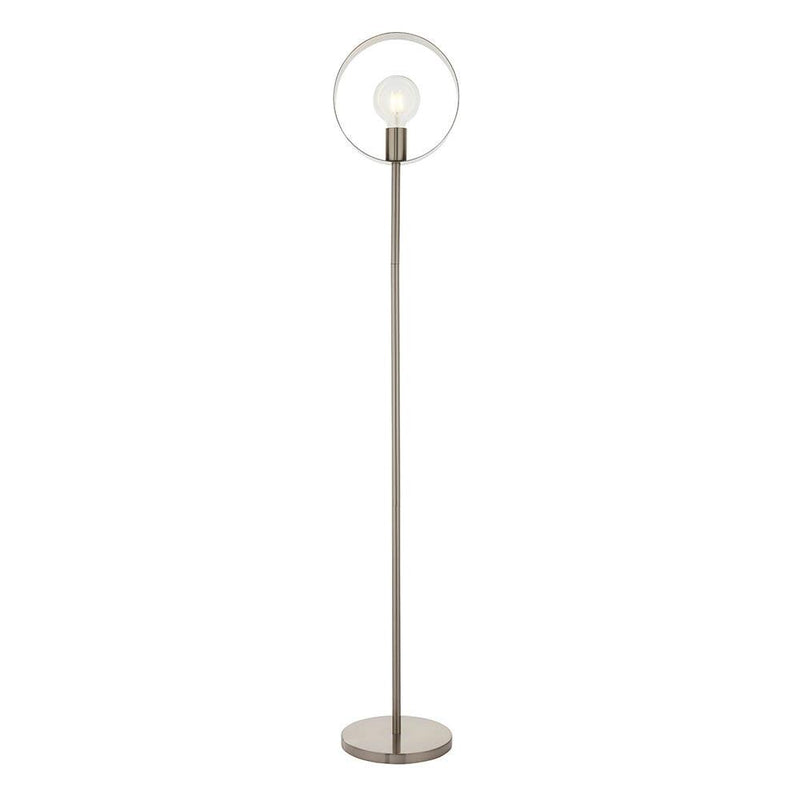 Endon Hoop 1 Light Nickel Finish Floor Lamp by Endon Lighting 8