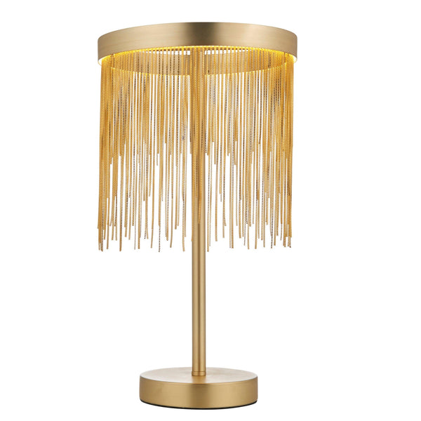 Endon Zelma 1 Light Brass Finish Table Lamp 1