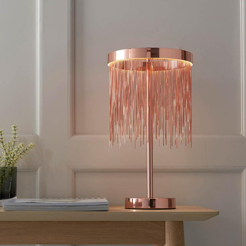 Endon Zelma 1 Light Copper Table Lamp 2