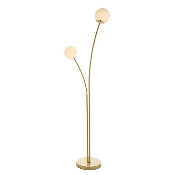 Bloom 2 light brass Floor Lamp by Endon Lighting