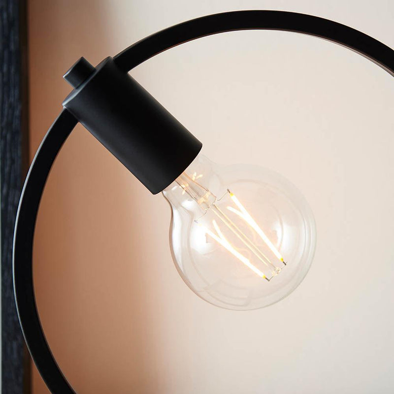 Endon Shape Circle 1 Light Black Table Lamp 6