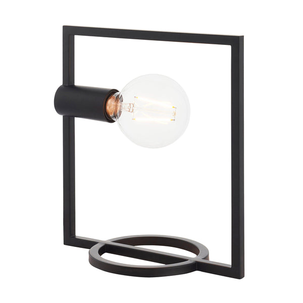 Endon Shape Rectangle 1 Light Black Table Lamp 1