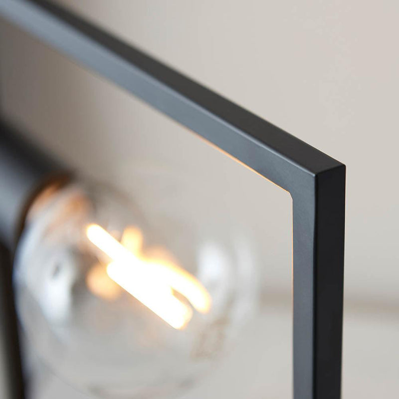 Endon Shape Rectangle 1 Light Black Table Lamp 7