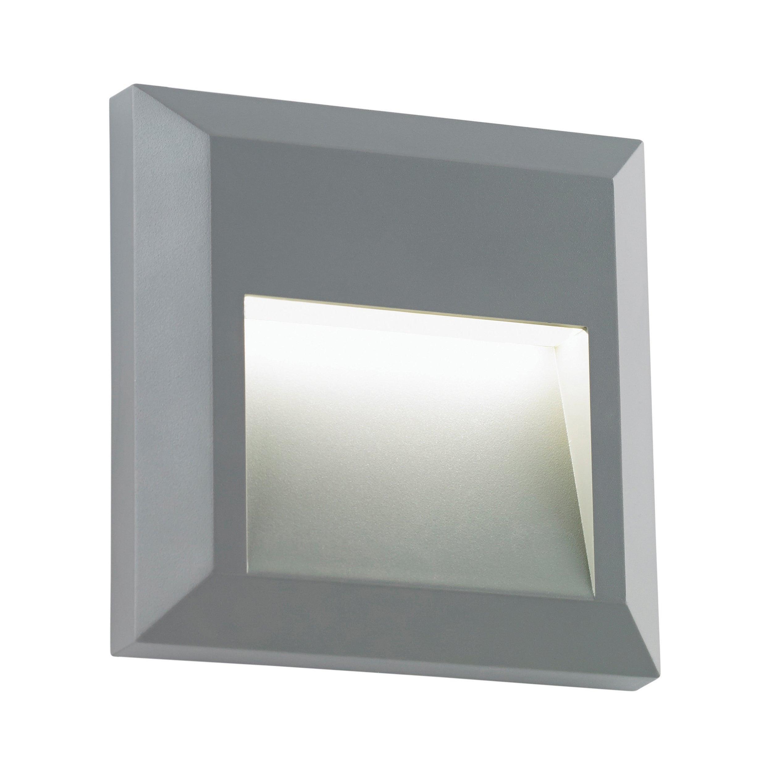 severus grey clear led outdoor wall light ip65 1 1wby saxby lighting