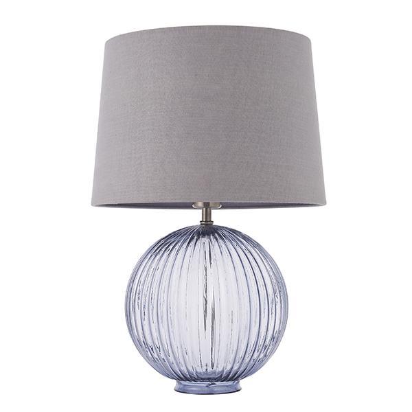 Endon Jemma Grey Table Lamp & Mia Charcoal Shade 1