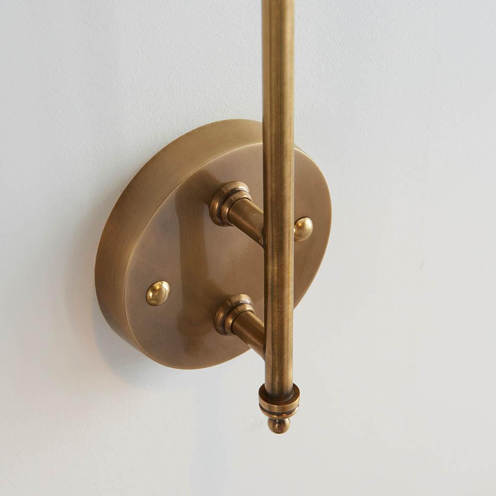 Radha Antique Brass Wall Light 93144,Endon Lighting glass shade