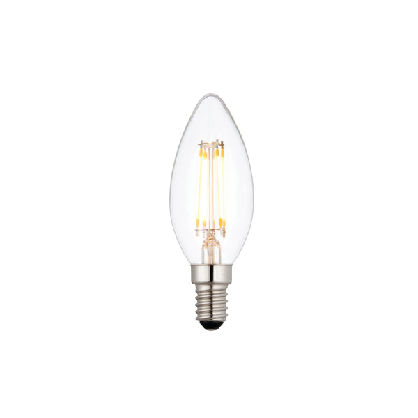 E14 LED Filament Candle Warm White Lamp Bulb 4W