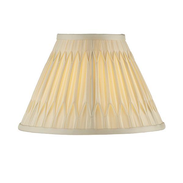 Chatsworth 10" Double PInch Pleat Ivory 1lt Shade by Endon Lighting