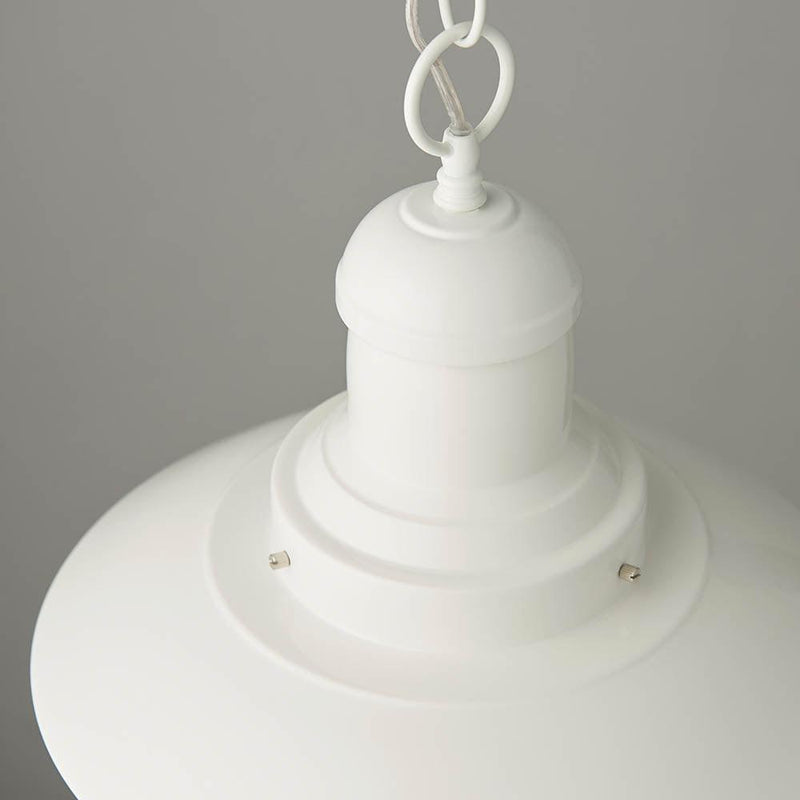 Endon Polperro 1 Light Cream Ceiling Pendant