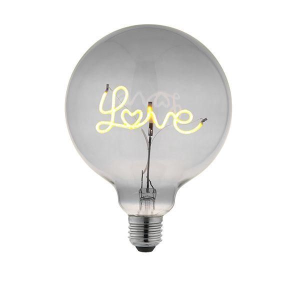 Love Up E27 Smoked Tinted 2w LED Filament Light Bulb - 120mm