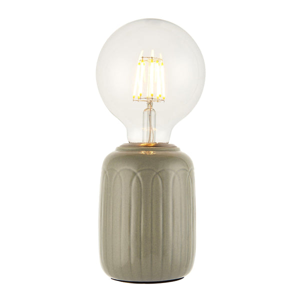 Endon Olivia 1 Light Thyme Glaze Table Lamp 1