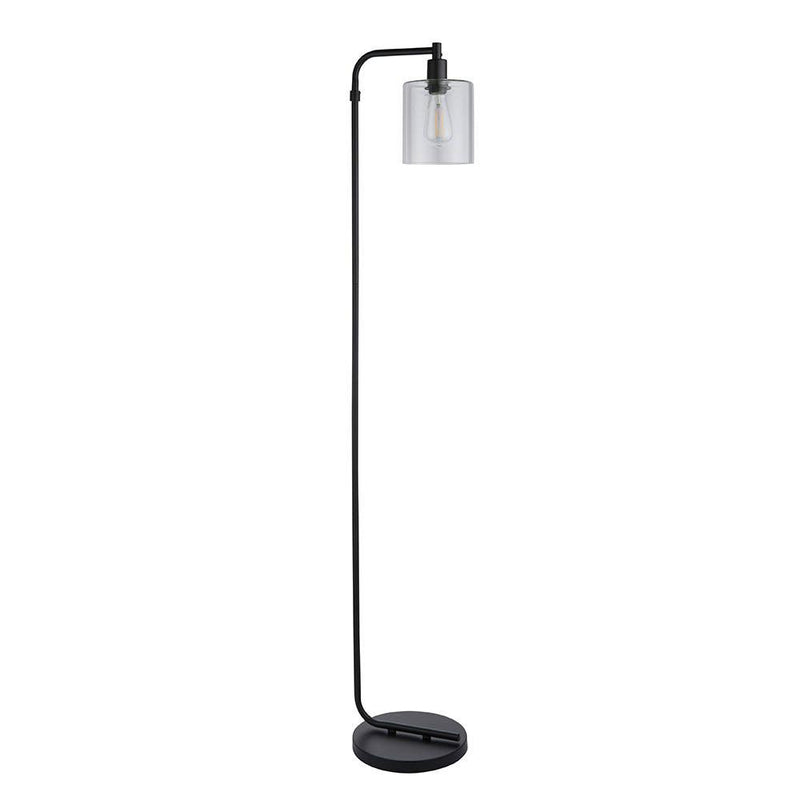 Endon Toledo 1 Light Black Floor Lamp - Glass Shade by Endon Lighting 8