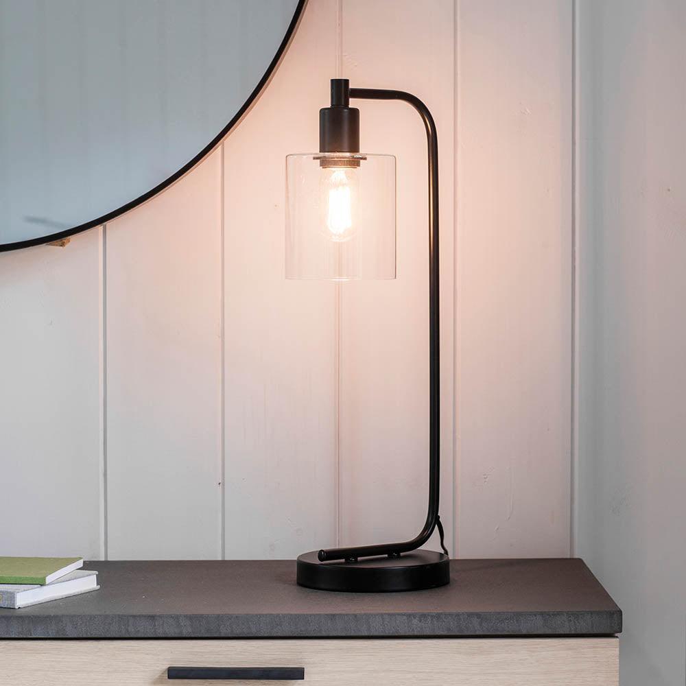 Endon Toledo 1 Light Black Table Lamp 3