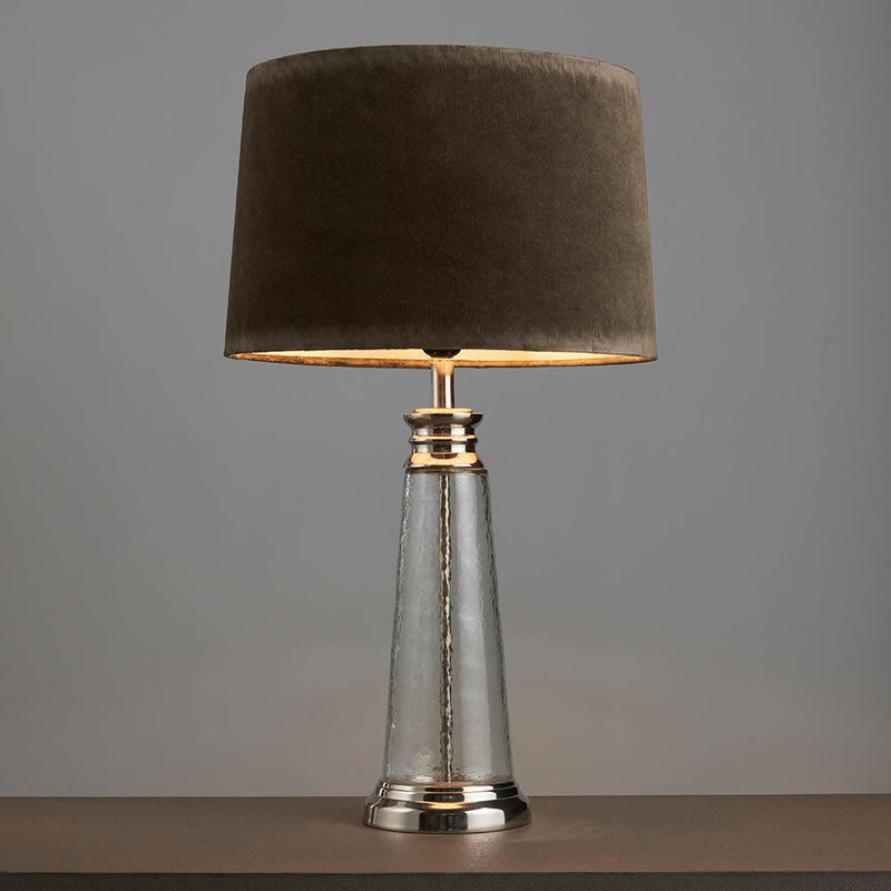 Endon Winslet 1 Light Hammered Glass Table Lamp 4
