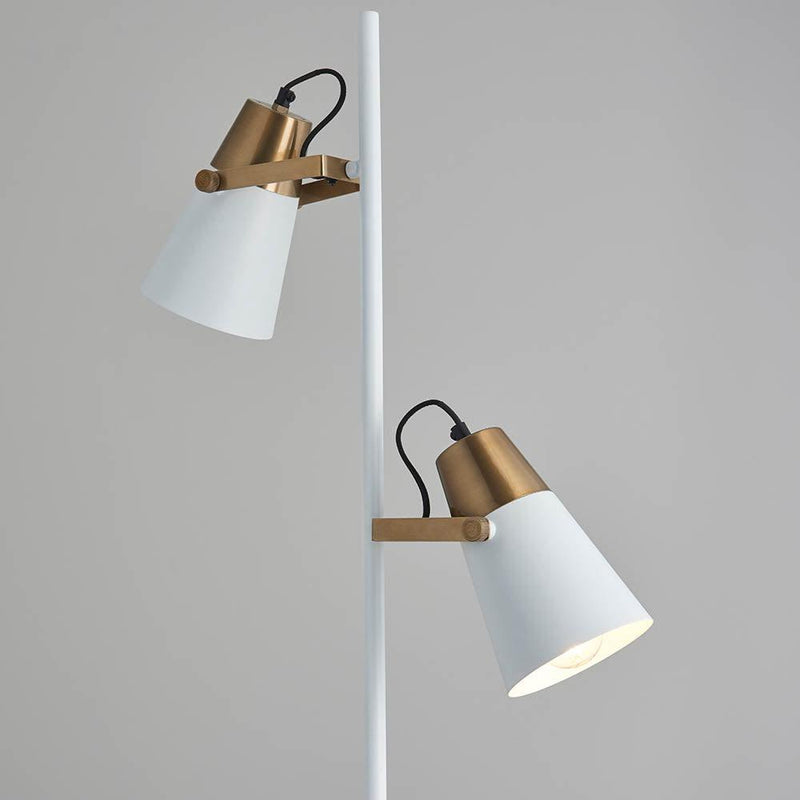 Endon Gerik 2 Light Brass Finish Floor Lamp by Endon Lighting 5