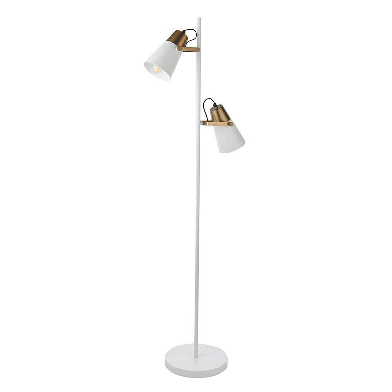 Endon Gerik 2 Light Brass Finish Floor Lamp by Endon Lighting 8