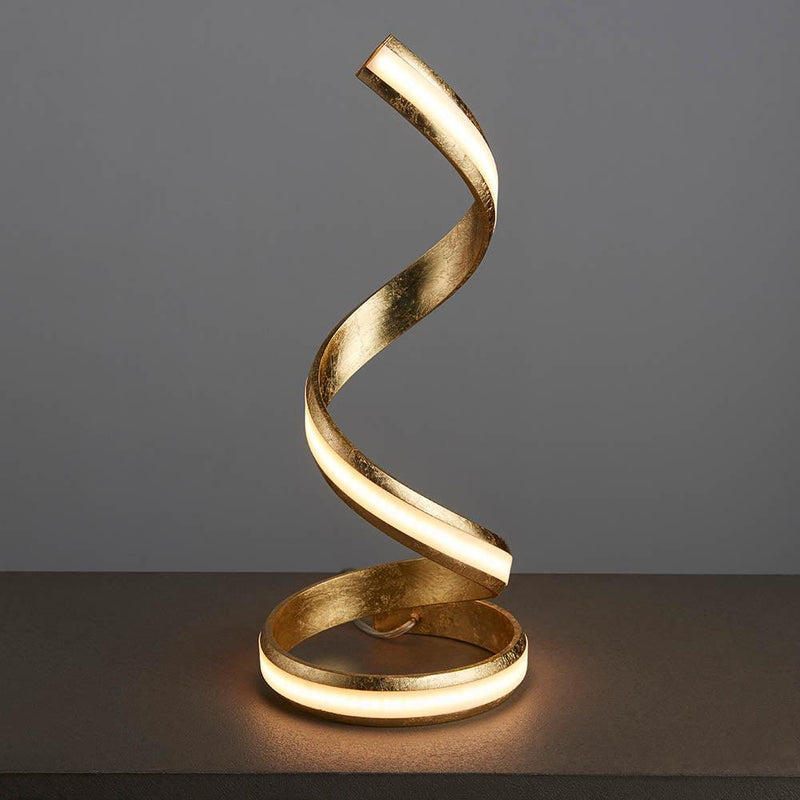 Endon Aria 1 Light Gold Leaf Table Lamp 2