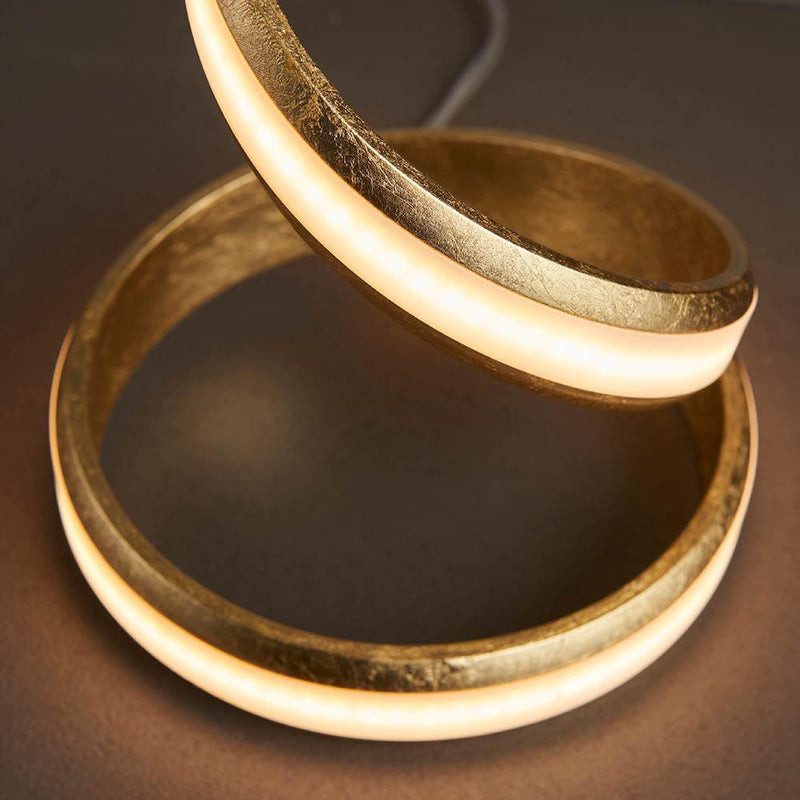 Endon Aria 1 Light Gold Leaf Table Lamp 5