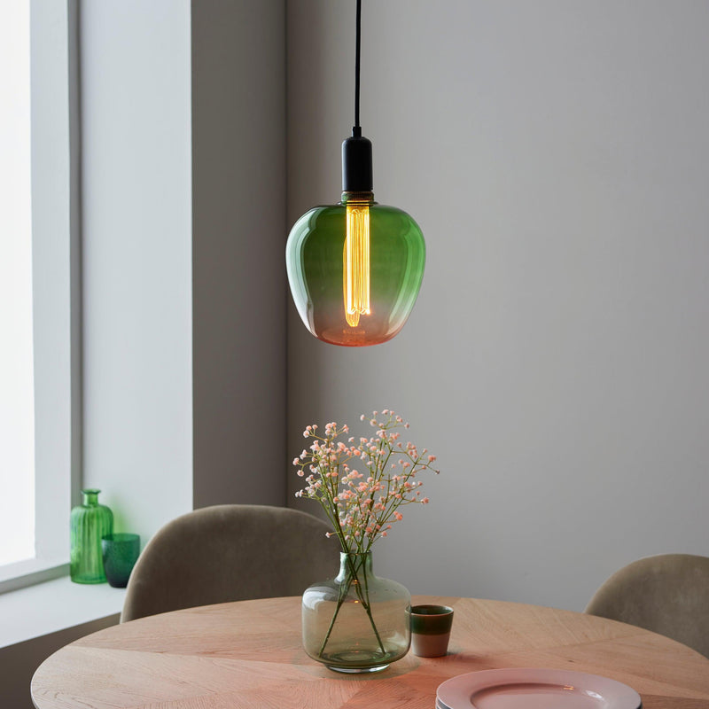 Roves Green/Pink Ombre Glass Filament LED E27 2.4 Light Bulb