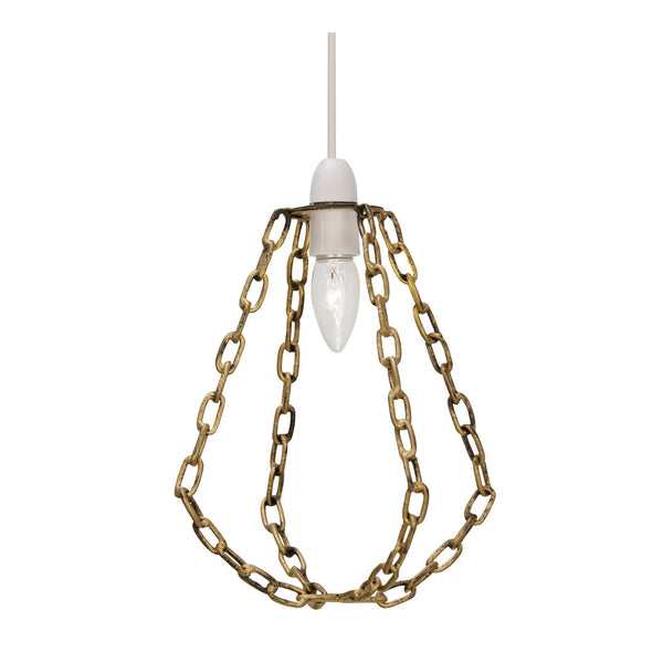 Hara Dark Gold Easy Fit Chain Ceiling Lamp Shade