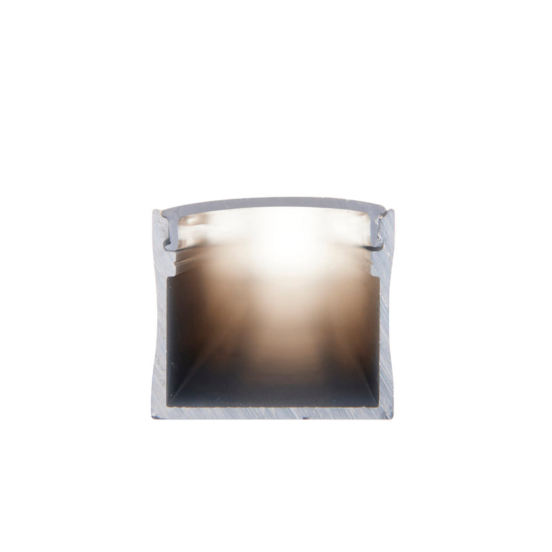 Rigel Surface Wide 2m Aluminium Profile/Extrusion Silver