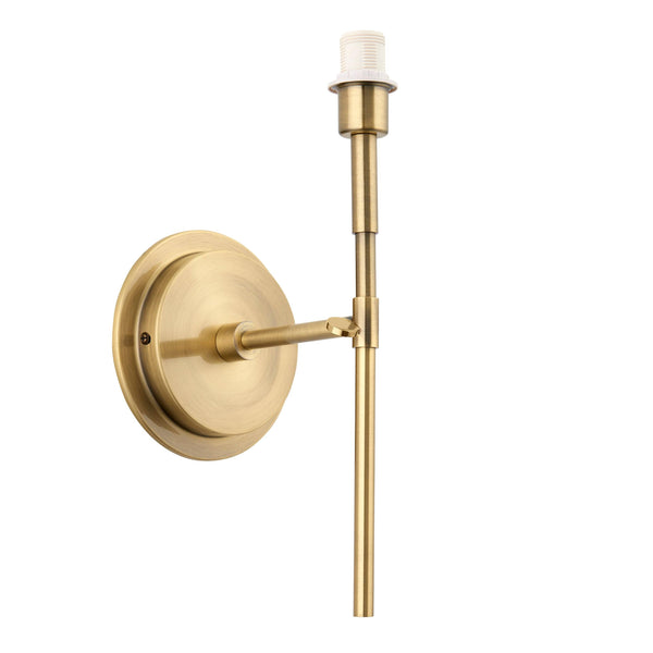 Endon Rennes Brass Wall Light Fitting (Without Shade) image 1