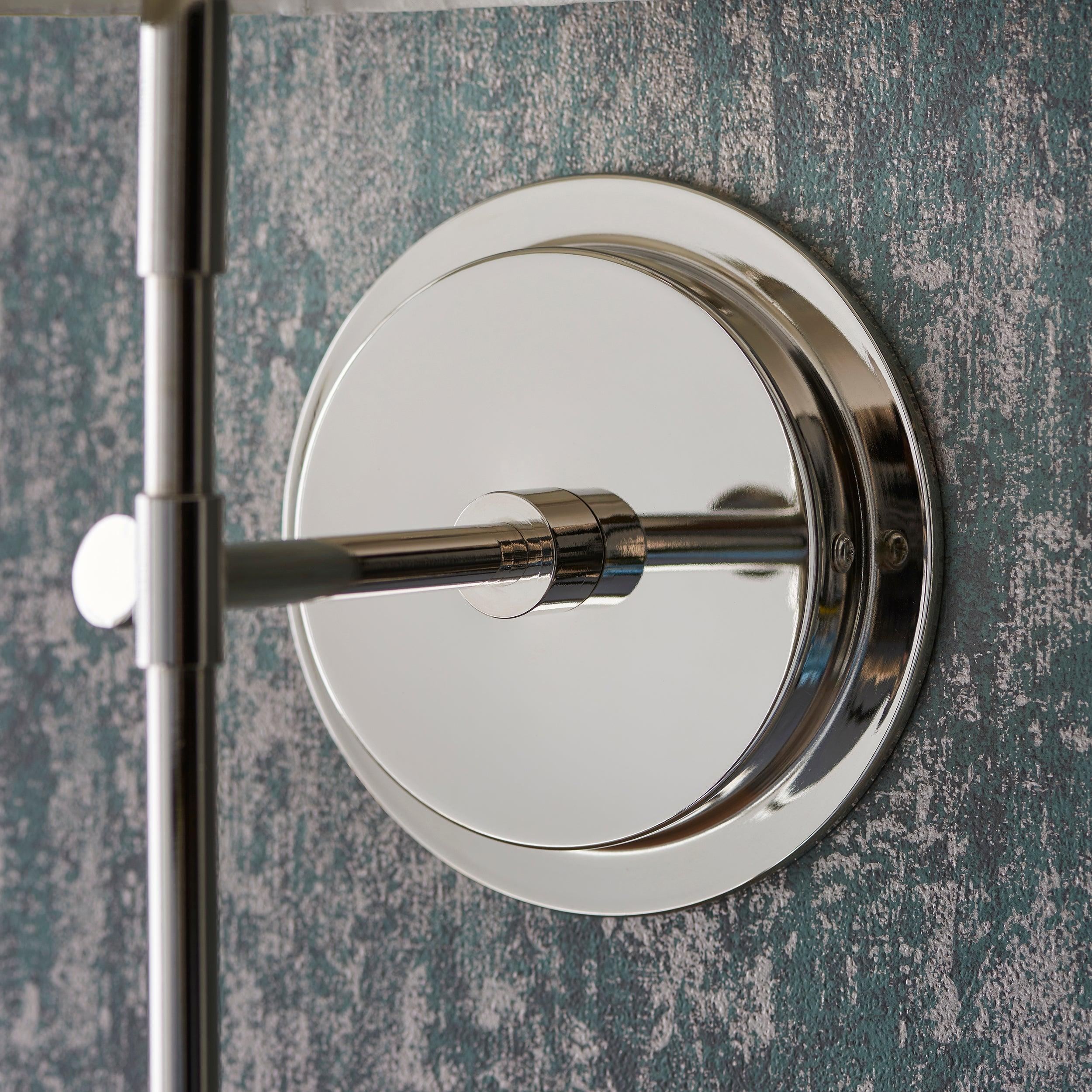 rennes nickel wall light fitting without shade by Endon Lighting Bedroom Hero Shot