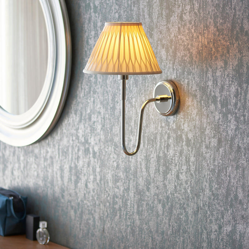 Rouen Nickel Wall Light Fitting (Without Shade)