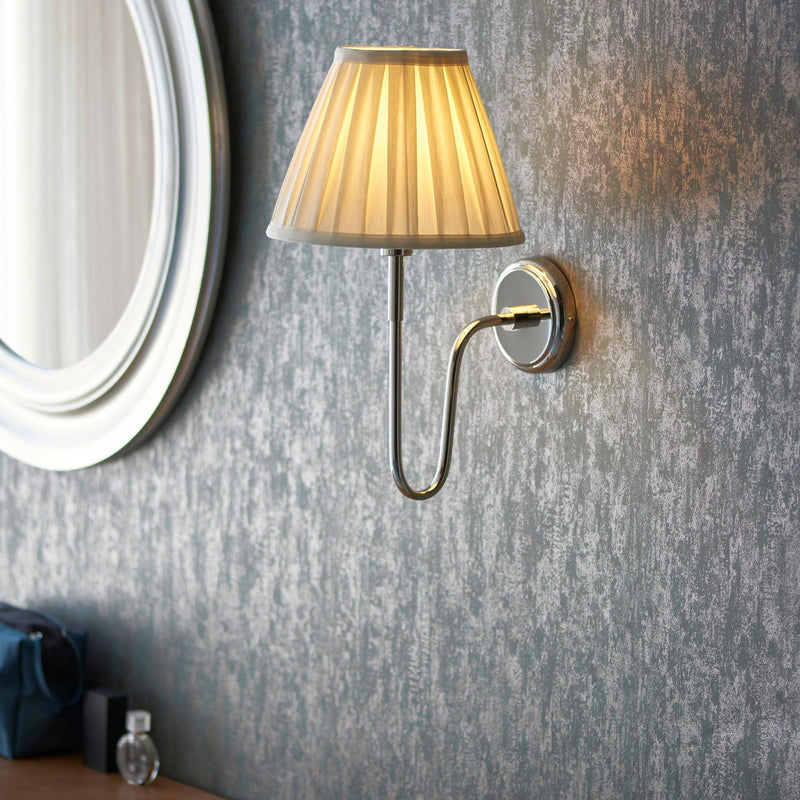 Rouen Nickel Wall Light Fitting (Without Shade)
