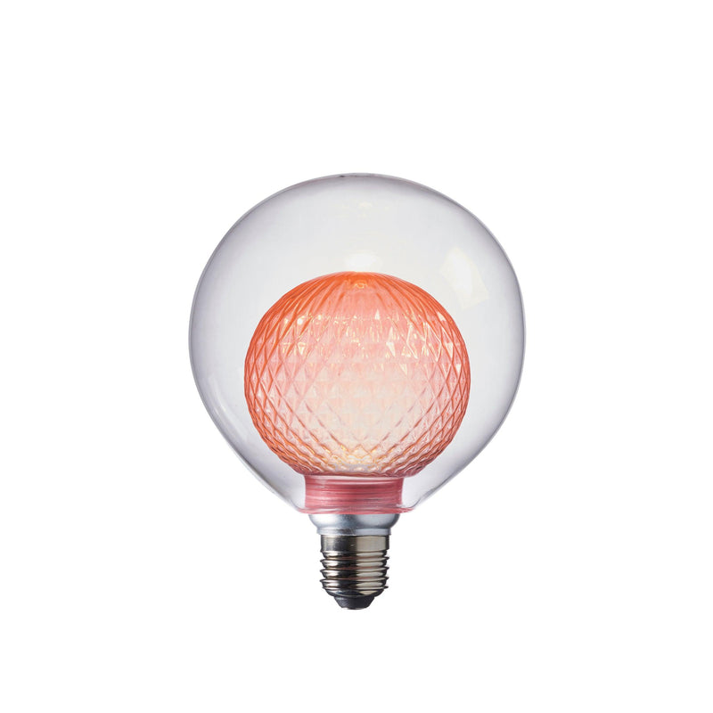 Aylo Pink Decorative Double Globe 3w E27 LED Light Bulb