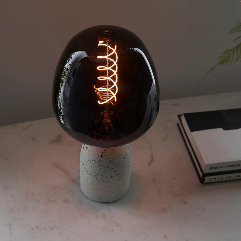 Helix Decorative 4w Smoke Tinted Glass LED E27 Light Bulb