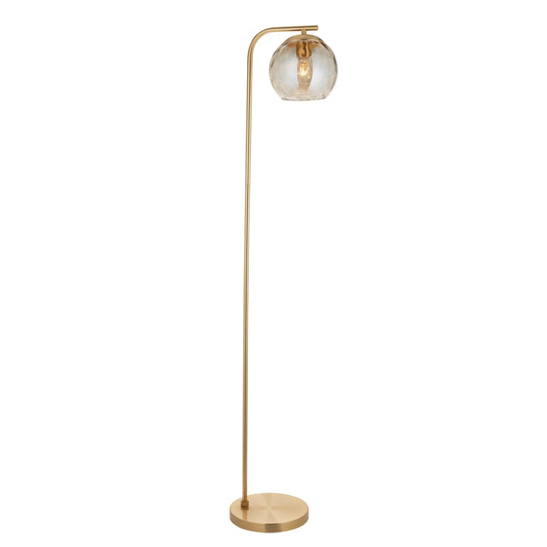 Endon Dimple 1 Light Brass Finish Floor Lamp by Endon Lighting 1