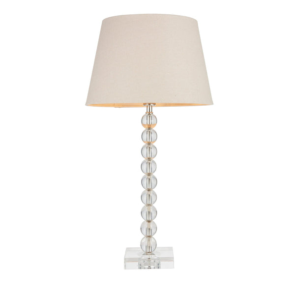 Endon Adelie Clear Table Lamp - Grey Cici 12" Lamp Shade 1