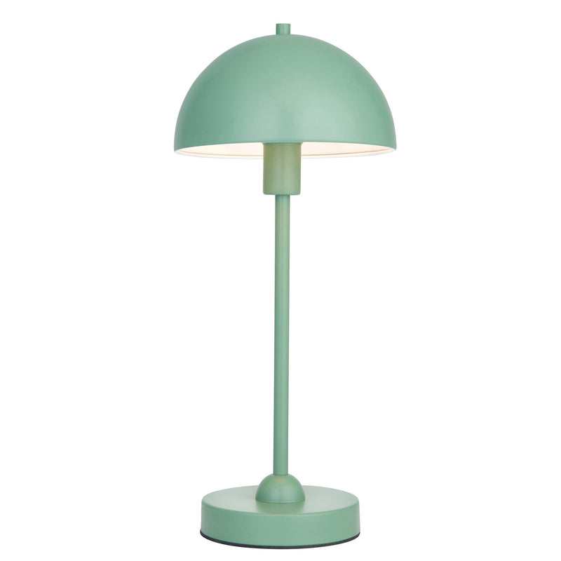 Saroma 1 Light Matt Green Table Lamp